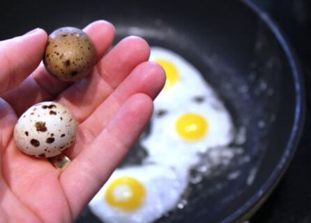 Uova di quaglia per la potenza