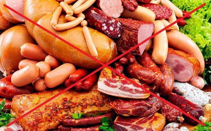 carne affumicata come alimento dannoso per la potenza